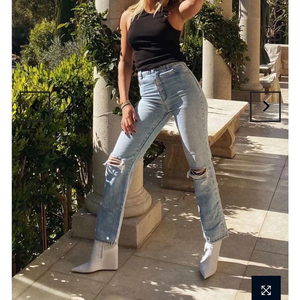 Rolla's Original Straight Jeans in sun bleach worn